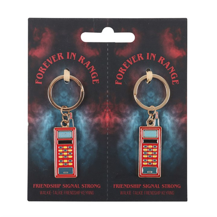 Set of 2 Friendship Walkie Talkie Keyrings