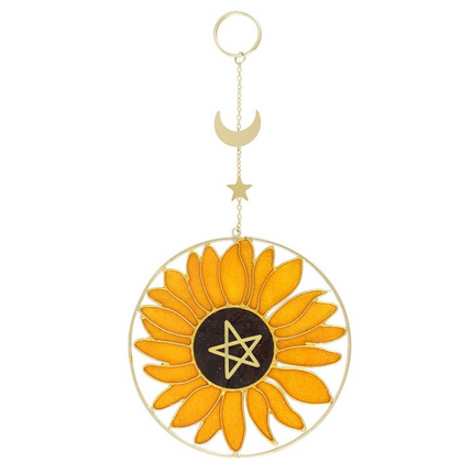Bee Radiant Sunflower Suncatcher