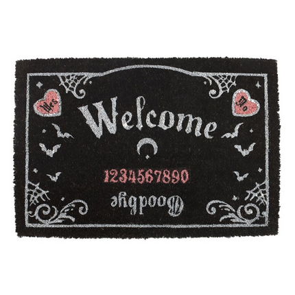 Pink and Black Talking Board Doormat