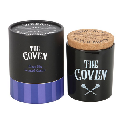 *The Coven Black Fig Scented Glass Candle with Cork Lid (12/24)