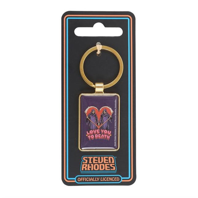 Love You To Death Keyring by Steven Rhodes