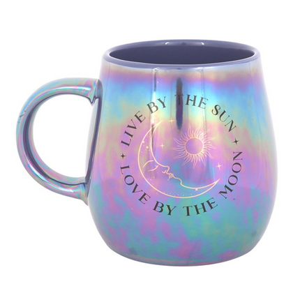 *Live by the Sun Love by the Moon Iridescent Ceramic Mug (12/24)