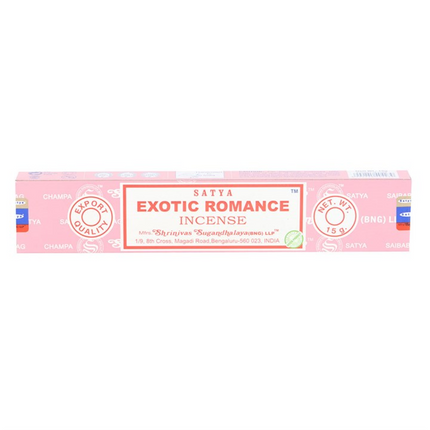 Set of 12 Satya Exotic Romance Incense Sticks (12/50)