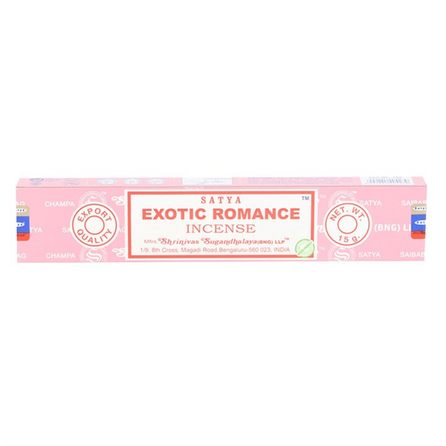 Set of 12 Satya Exotic Romance Incense Sticks (12/50)