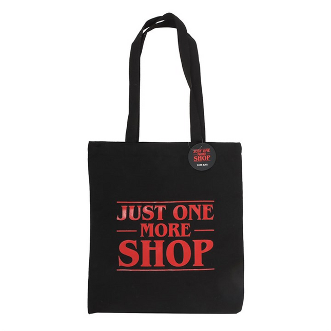 Just One More Shop Polycotton Tote Bag