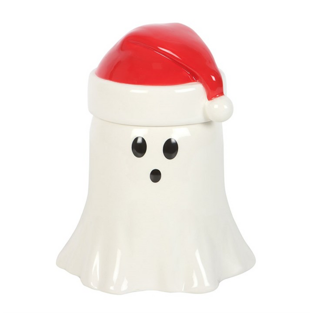 Ghost with Santa Hat Oil Burner and Wax Warmer