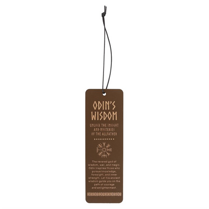 Odin's Wisdom Wooden Bookmark