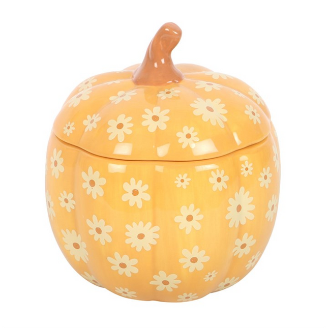 *Groovy Floral Pumpkin Ceramic Oil Burner (12/24)