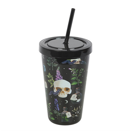 Venom & Vines Print Tumbler with Straw