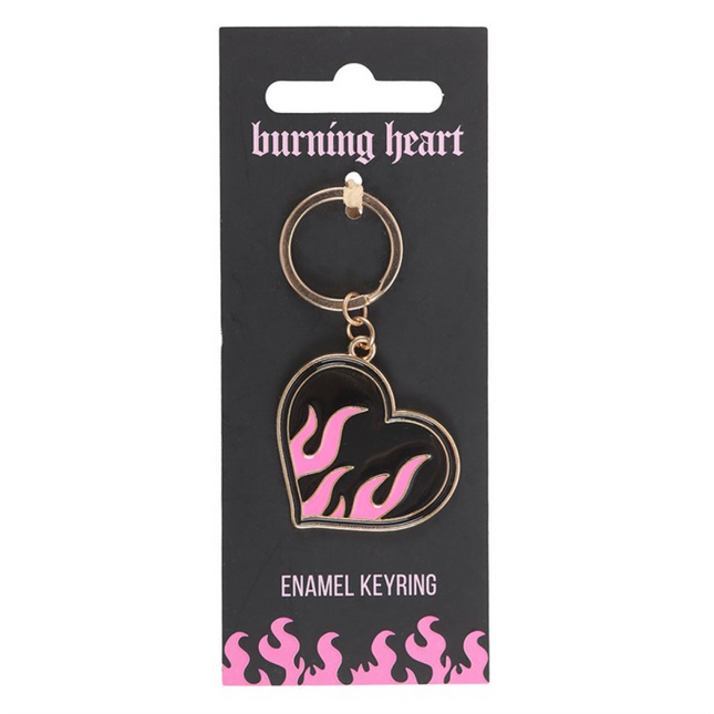 Burning Heart Keyring