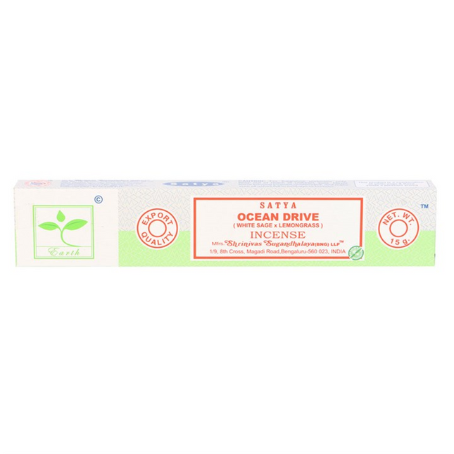 Set of 6 Earth Satya Ocean Drive Incense (12/50)
