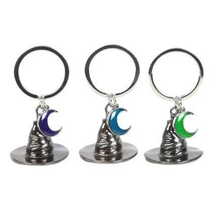 Set of 3 Coven Sisters Witch Hat Keyrings