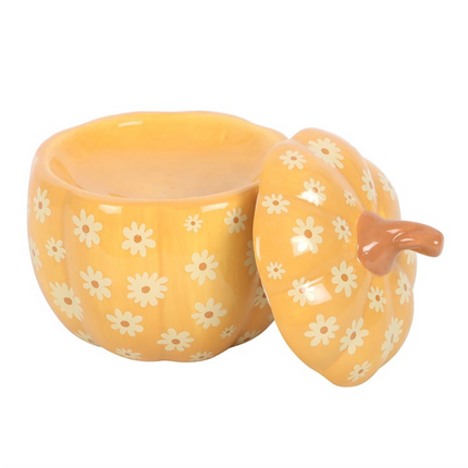 *Groovy Floral Pumpkin Ceramic Oil Burner (12/24)