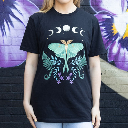 Luna Moth Unisex T-shirt Size XXL