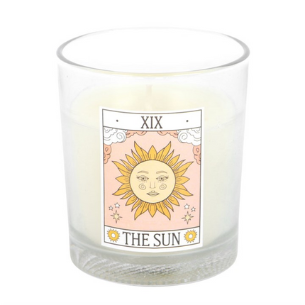 The Sun Vintage Tarot Rose Candle
