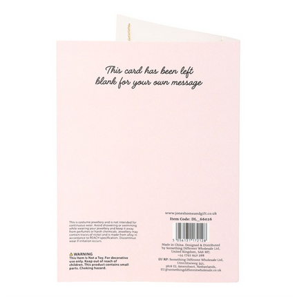 Love Letter Locket Necklace on Greeting Card