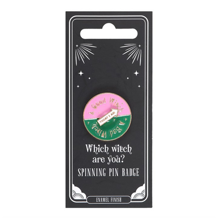 Which Witch Are You Spinning Pin Badge