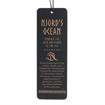 Njord's Ocean Wooden Bookmark