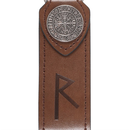 Journey Viking Rune Faux Leather Keyring