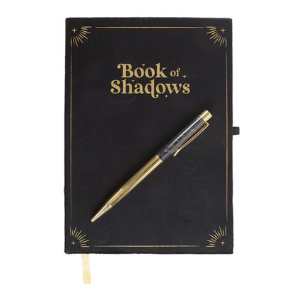 *Book of Shadows Journal with Black Obsidian Crystal Pen (12/24)
