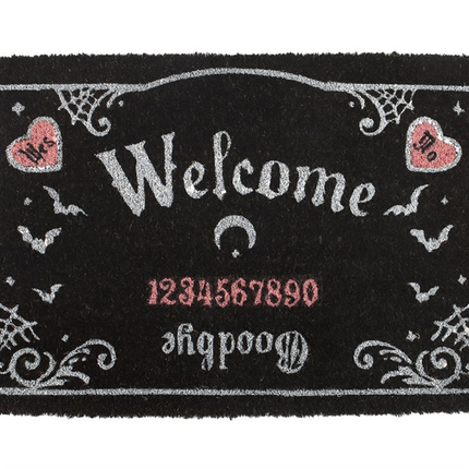 Pink and Black Talking Board Doormat