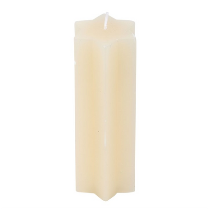Cream Starry Night Star Shaped Taper Candle