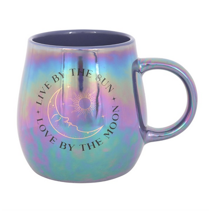 *Live by the Sun Love by the Moon Iridescent Ceramic Mug (12/24)