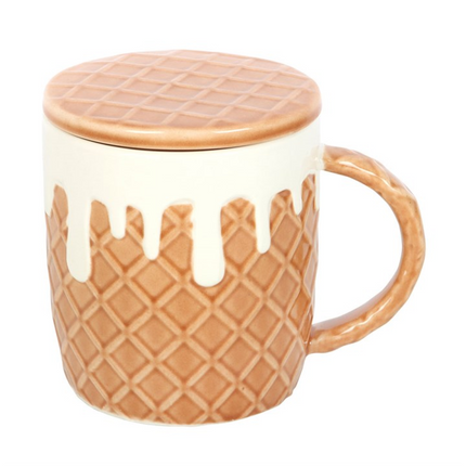 Waffle Mug and Coaster Set