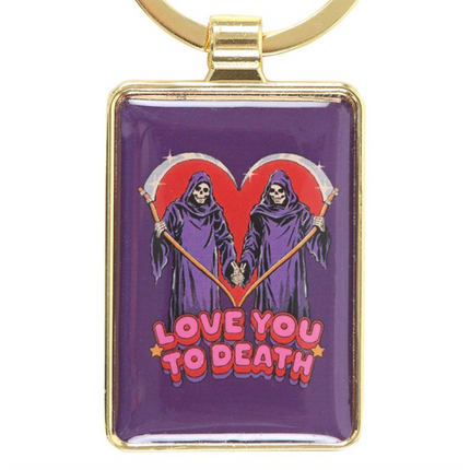 Love You To Death Keyring by Steven Rhodes