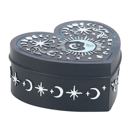 Blue Moon Heart Trinket Box