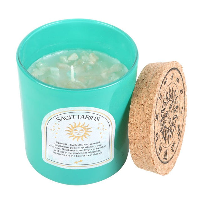 Sagittarius Ylang Ylang & Amber Gemstone Zodiac Candle