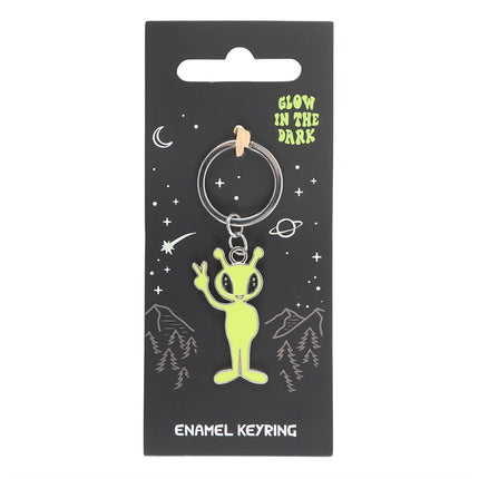 Glow in the Dark Alien Keyring