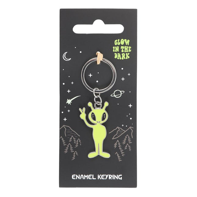 Glow in the Dark Alien Keyring