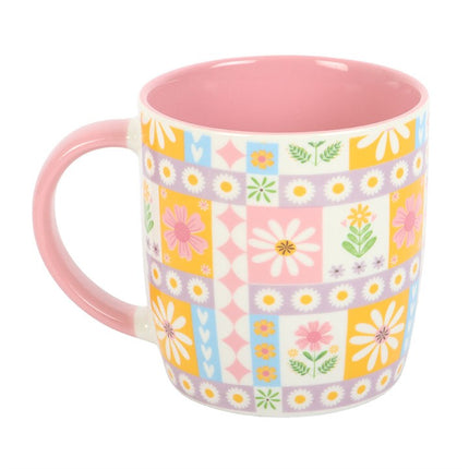 Floral Patchwork Print Mug