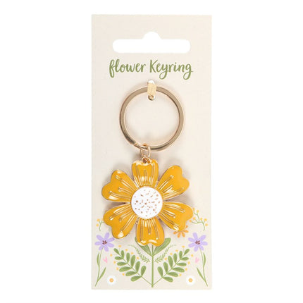 Yellow Daisy Keyring