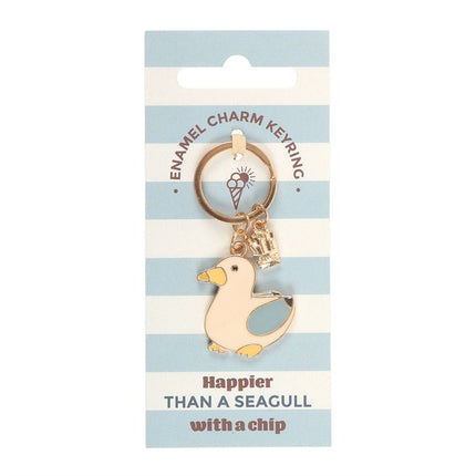 Seagull and Chips Keyring