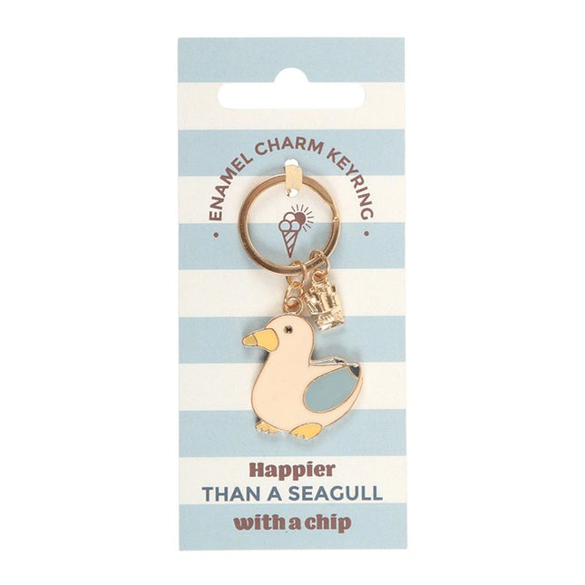 Seagull and Chips Keyring