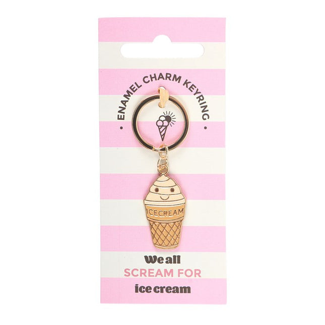 Ice Cream Cone Keyring
