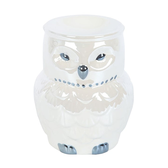 *Owl Shaped Ceramic Iridescent Oil Burner and Wax Warmer (12/24)