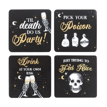 Til Death Do Us Party Set Of 4 Coasters