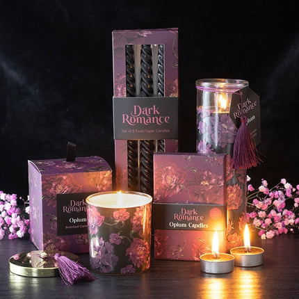Set of 6 Dark Romance Opium Tealight Candles