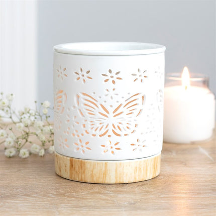 *Matte Butterfly Ceramic Oil Burner (24/48)