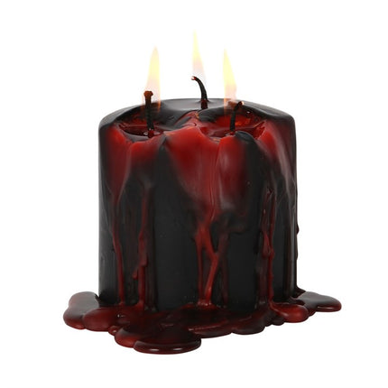 *Small Vampire Blood Wax Pillar Unscented Candle (6/24)