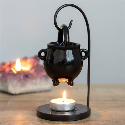 *Hanging Ceramic Cauldron on Metal Base Oil Burner (12/24)
