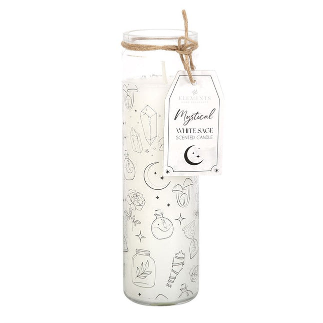 *Mystical White Sage Fragranced Candle in Glass Tube (4/20)