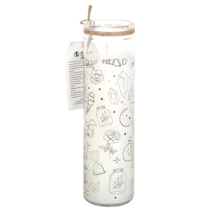 *Mystical White Sage Fragranced Candle in Glass Tube (4/20)