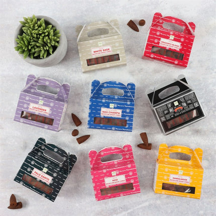 Set of 6 Lavender Backflow Dhoop Cones by Satya (6/30)