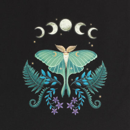 *Dark Forest Luna Moth Polycotton Tote Bag (6/24)