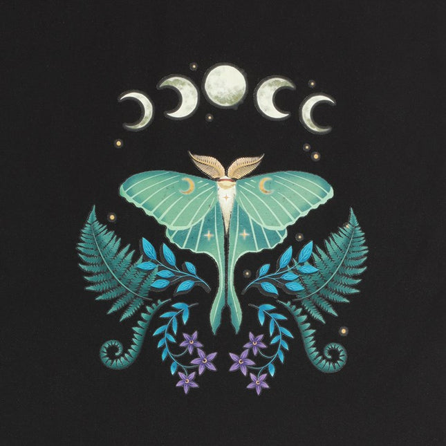*Dark Forest Luna Moth Polycotton Tote Bag (6/24)