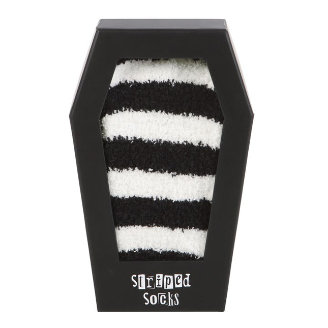 Striped Socks in Coffin Gift Box